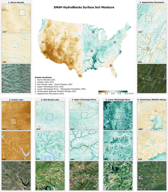 SMAP-HydroBlocks, the first 30-m satellite-based soil moisture dataset for the conterminous US